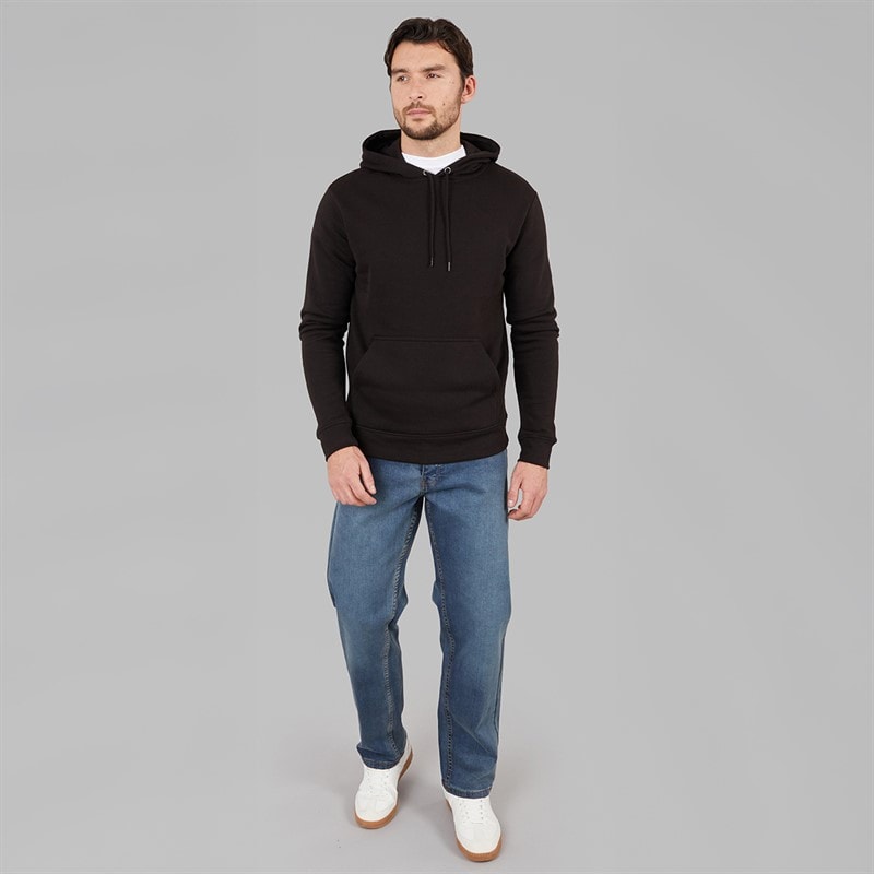 Kangaroo Poo Mens Fleece Hoodie Black - Image 3