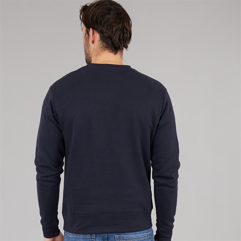 Kangaroo Poo Mens Fleece Sweatshirt Navy - Image 2