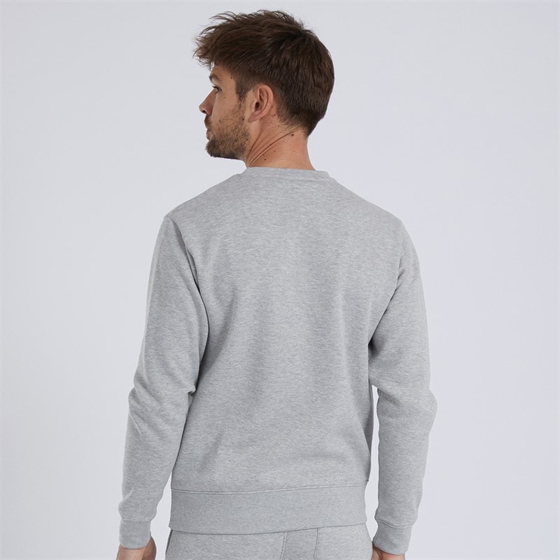 Kangaroo Poo Mens Fleece Sweatshirt Grey Marl - Image 2