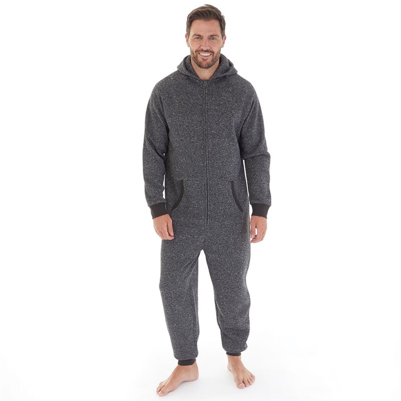 Kangaroo Poo Mens Onesie Charcoal Mix - Image 1