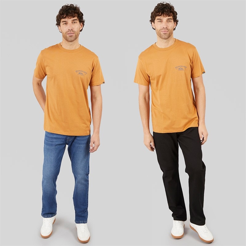 Kangaroo Poo Mens Two Pack Straight Fit Denim Jeans Black/Mid Wash - Image 4