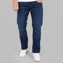 Kangaroo Poo Mens Bootcut Denim Jeans Dark Wash