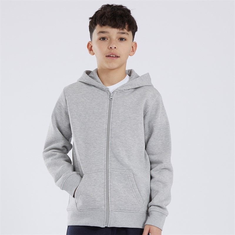 Kangaroo Poo Boys Two Pack Zip Through Hoodies Navy/Grey Marl - Image 3