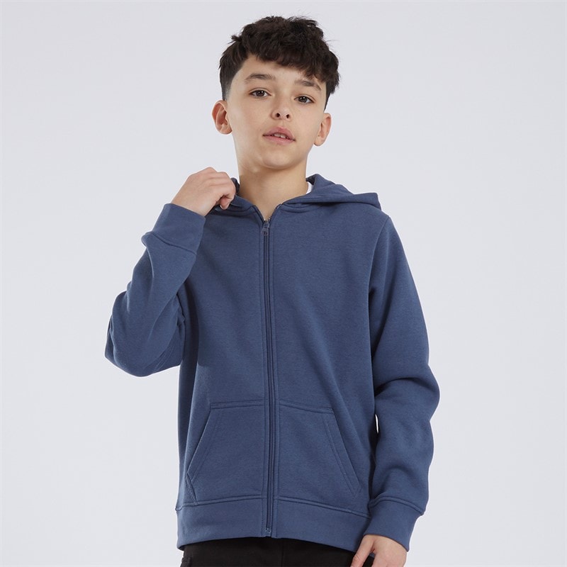 Kangaroo Poo Boys Two Pack Zip Through Hoodies Black/Vintage Indigo - Image 3