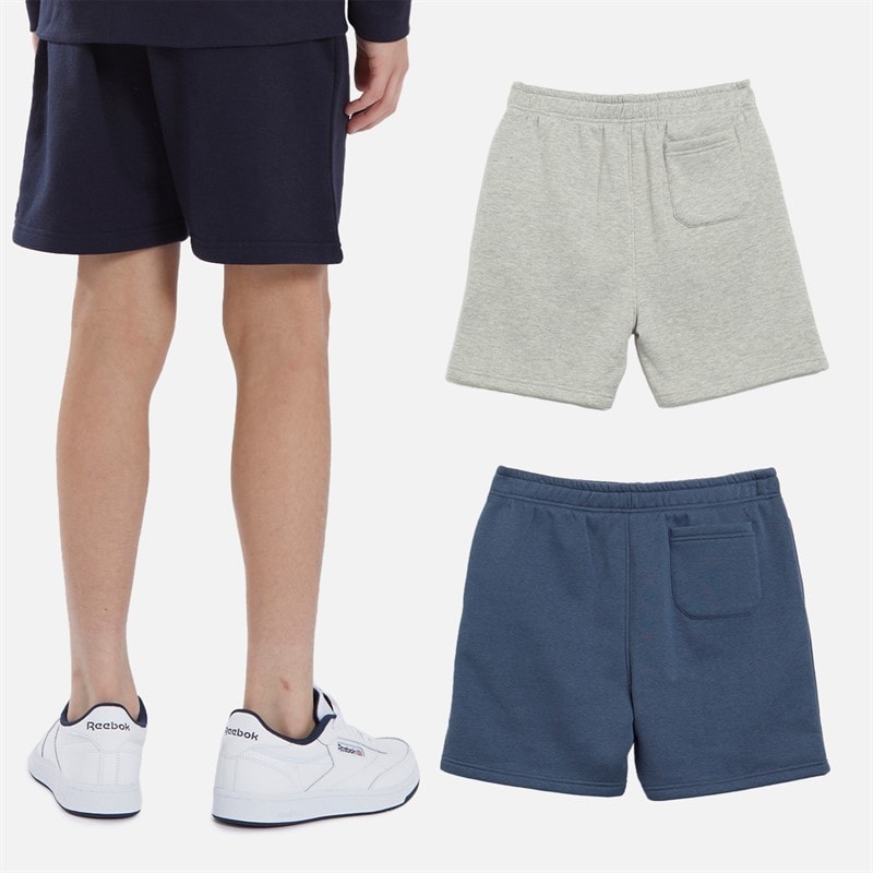 Kangaroo Poo Boys Fleece Three Pack Shorts Navy/Vintage Indigo/Grey Marl - Image 2