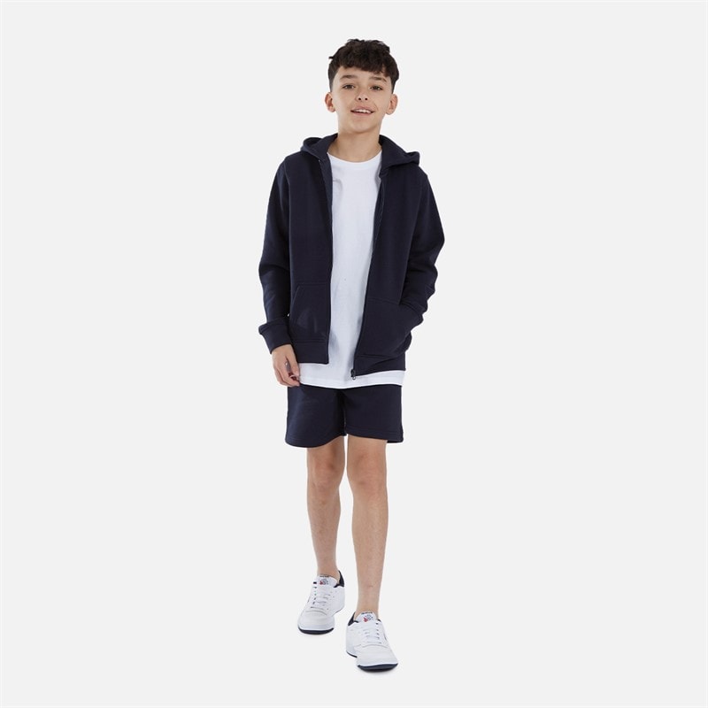 Kangaroo Poo Boys Fleece Three Pack Shorts Navy/Vintage Indigo/Grey Marl - Image 3