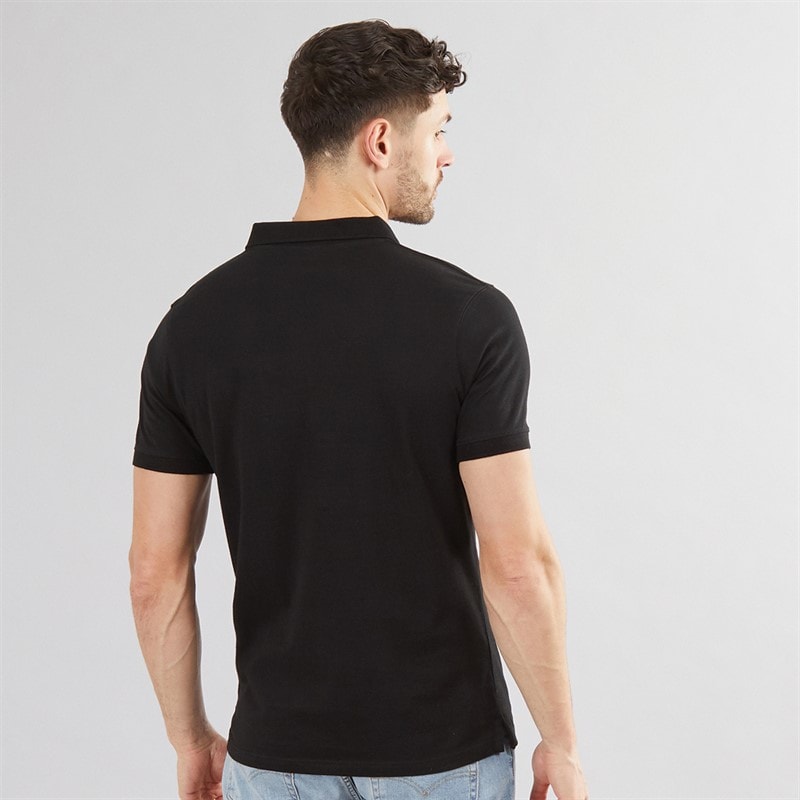 Kangaroo Poo Mens Three Pack Jersey Polo Shirts Black - Image 3
