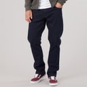 Kangaroo Poo Mens Stretch Straight Fit Jeans Blue Black