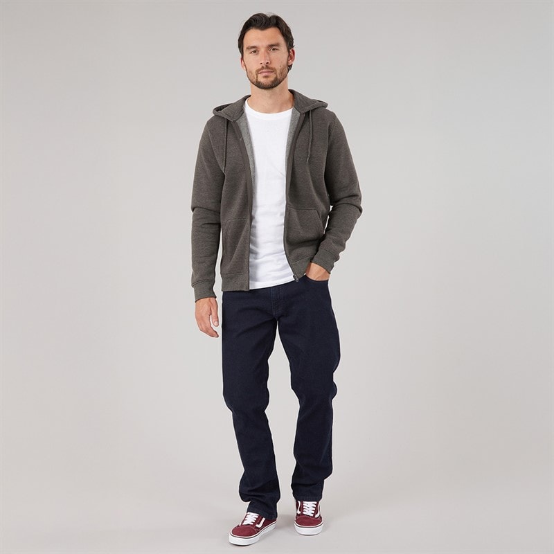 Kangaroo Poo Mens Stretch Straight Fit Jeans Blue Black - Image 4