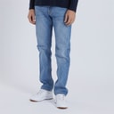 Kangaroo Poo Mens Stretch Straight Fit Jeans Light Blue