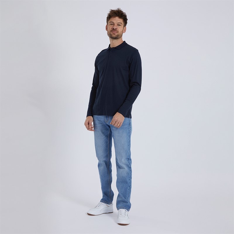 Kangaroo Poo Mens Stretch Straight Fit Jeans Light Blue - Image 4