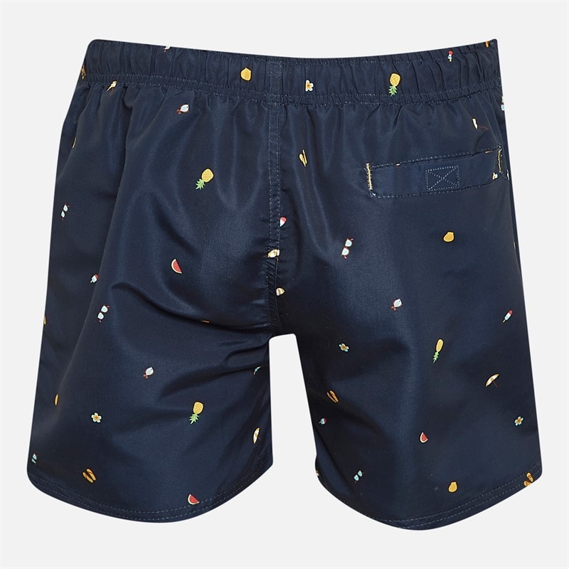 Kangaroo Poo Mens All Over Print Swim Shorts Navy AOP - Image 2