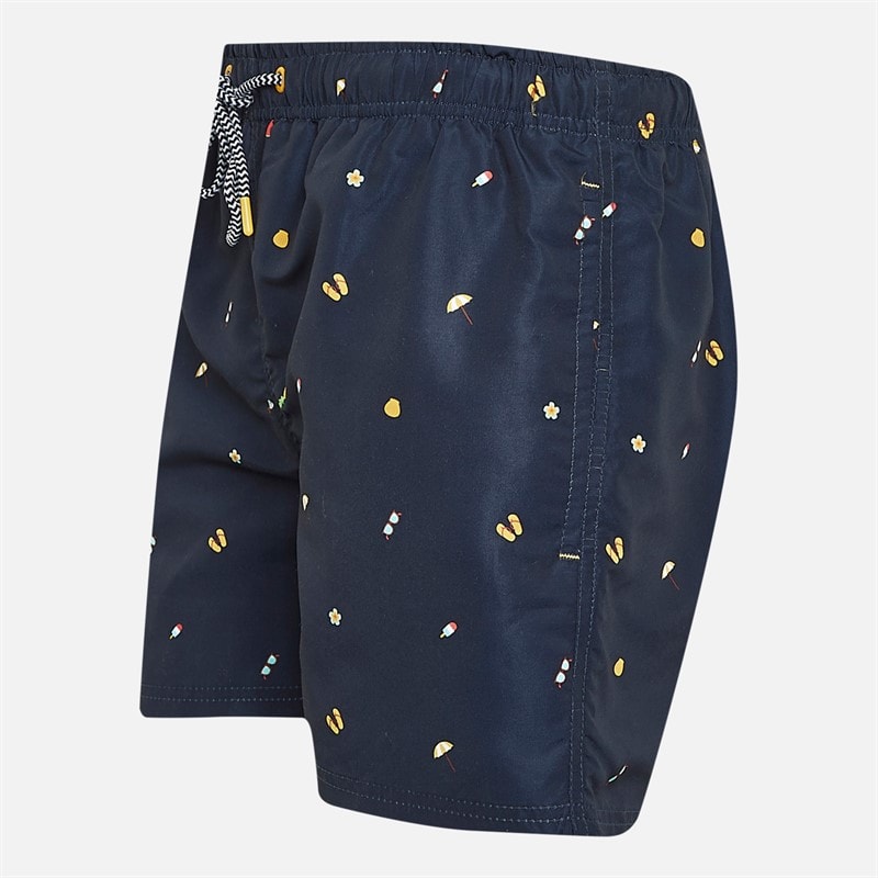 Kangaroo Poo Mens All Over Print Swim Shorts Navy AOP - Image 3