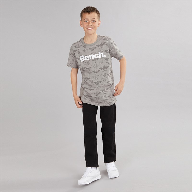 Kangaroo Poo Boys Straight Fit Jeans Black - Image 3