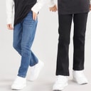 Kangaroo Poo Boys Two Pack Straight Fit Jeans Mid Wash/Black