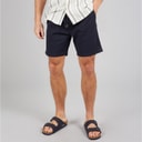 Kangaroo Poo Mens Elasticated Waist Chino Shorts Navy