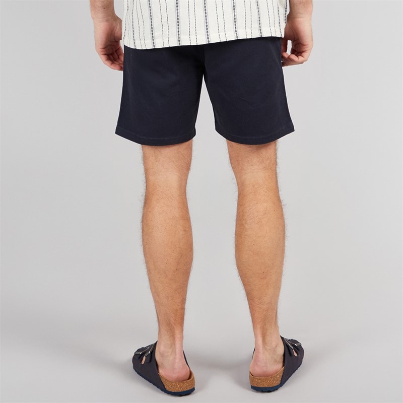 Kangaroo Poo Mens Elasticated Waist Chino Shorts Navy - Image 2