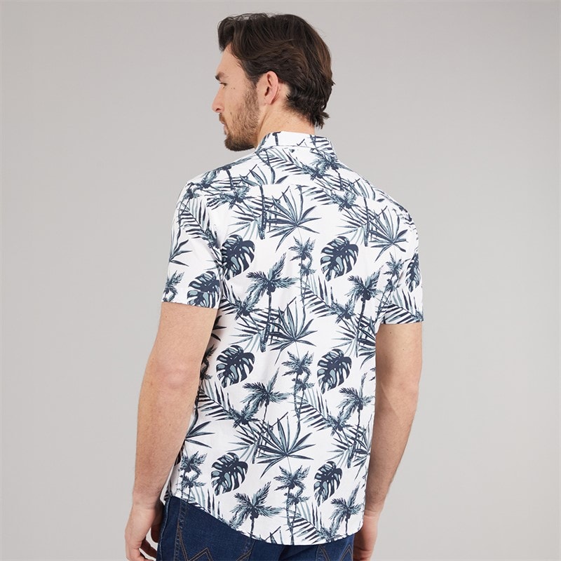Kangaroo Poo Mens Hawaiian Shirt White - Image 2