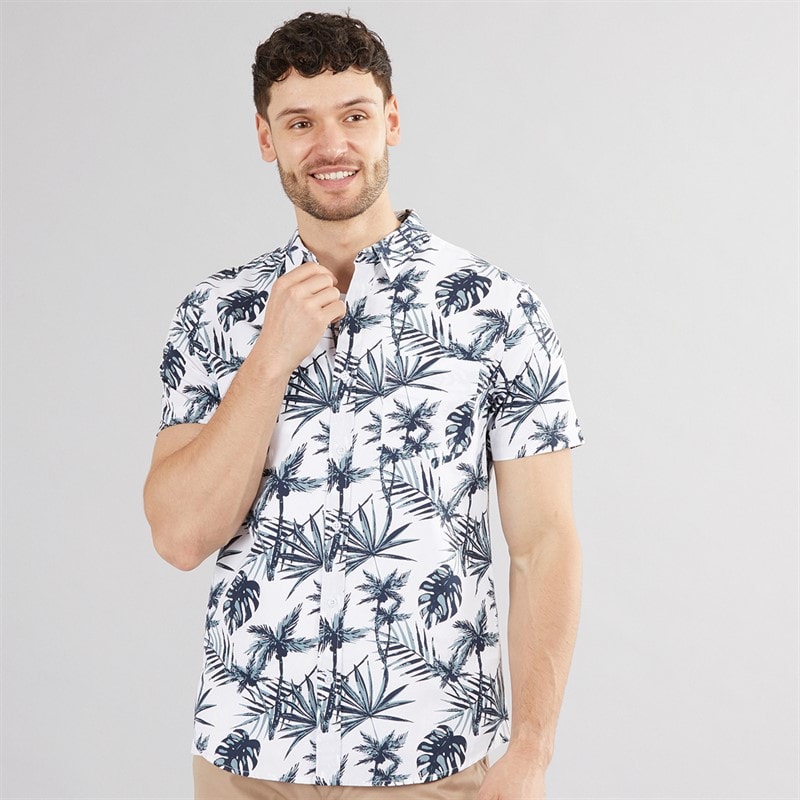Kangaroo Poo Mens Hawaiian Shirt White - Image 3