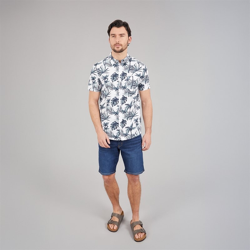 Kangaroo Poo Mens Hawaiian Shirt White - Image 4