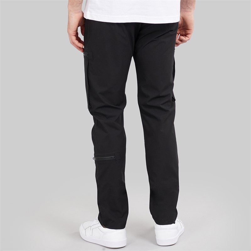 Kangaroo Poo Mens Open Hem Utility Trousers Black - Image 2