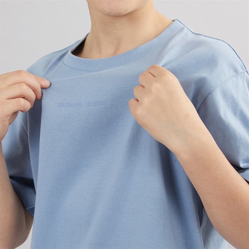 Kangaroo Poo Boys Three Pack Shorts And T-Shirts Sets Blue/Light Grey/Sage - Image 3