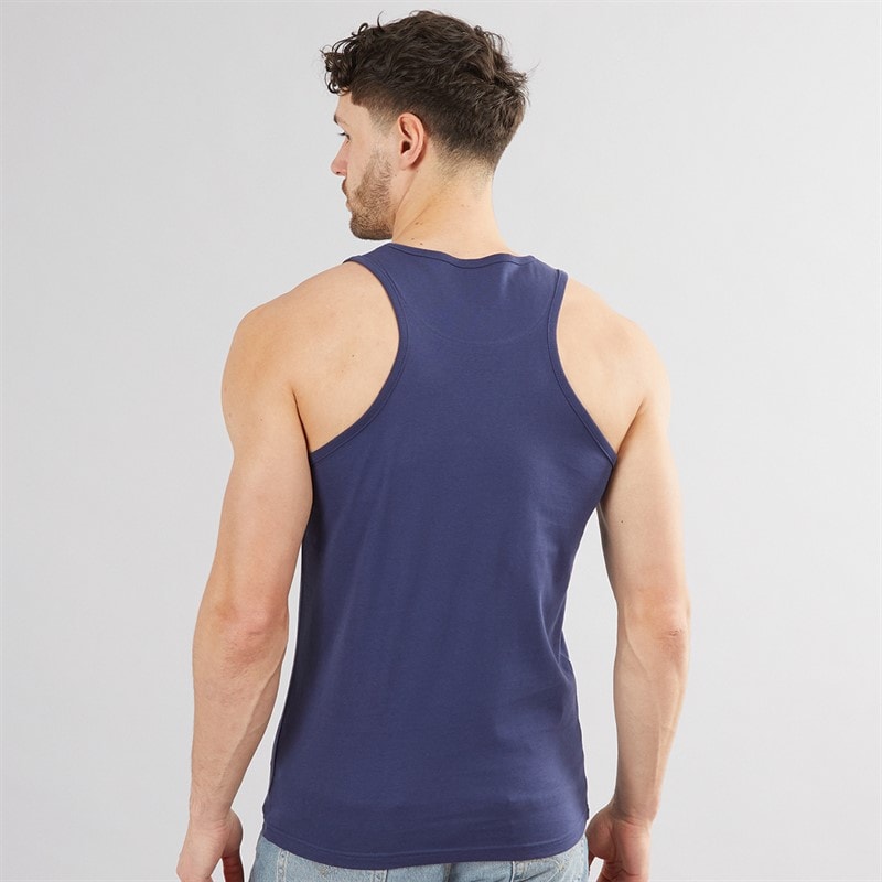 Kangaroo Poo Mens Muscle Back Vest Navy - Image 2