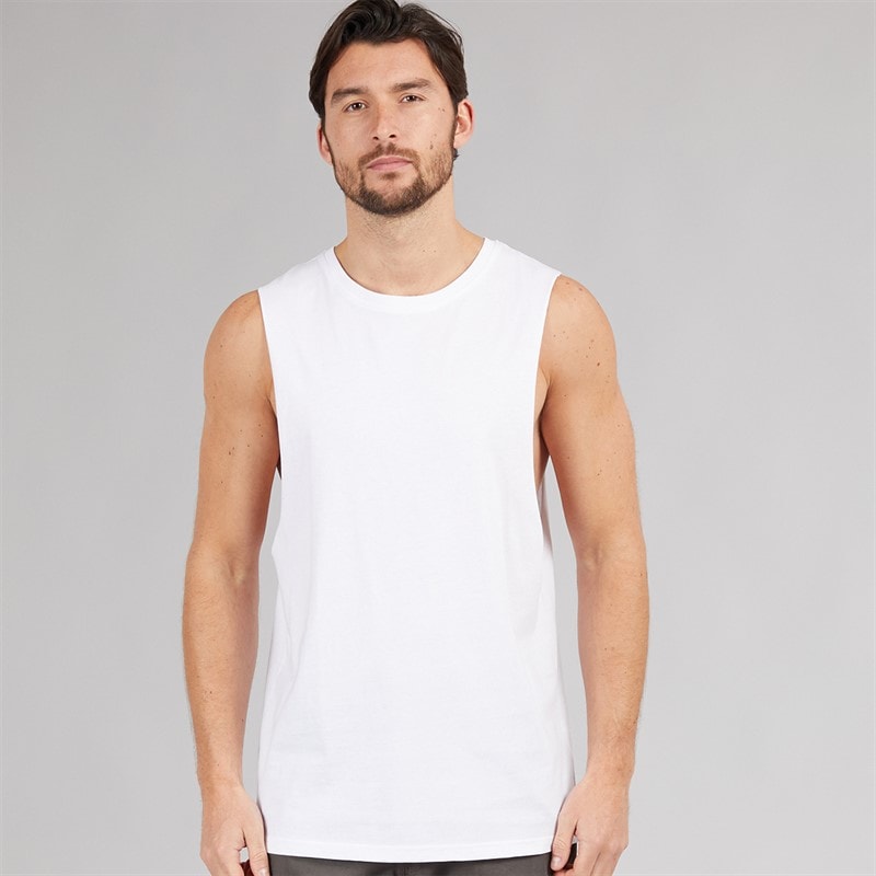 Kangaroo Poo Mens Tank Vest White