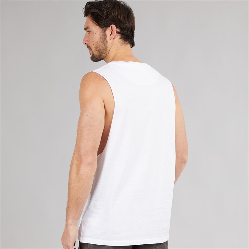 Kangaroo Poo Mens Tank Vest White - Image 2