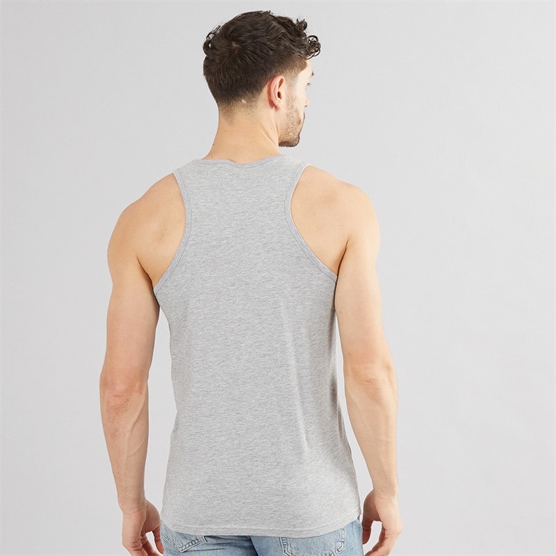 Kangaroo Poo Mens Muscle Back Vest Grey Marl - Image 2