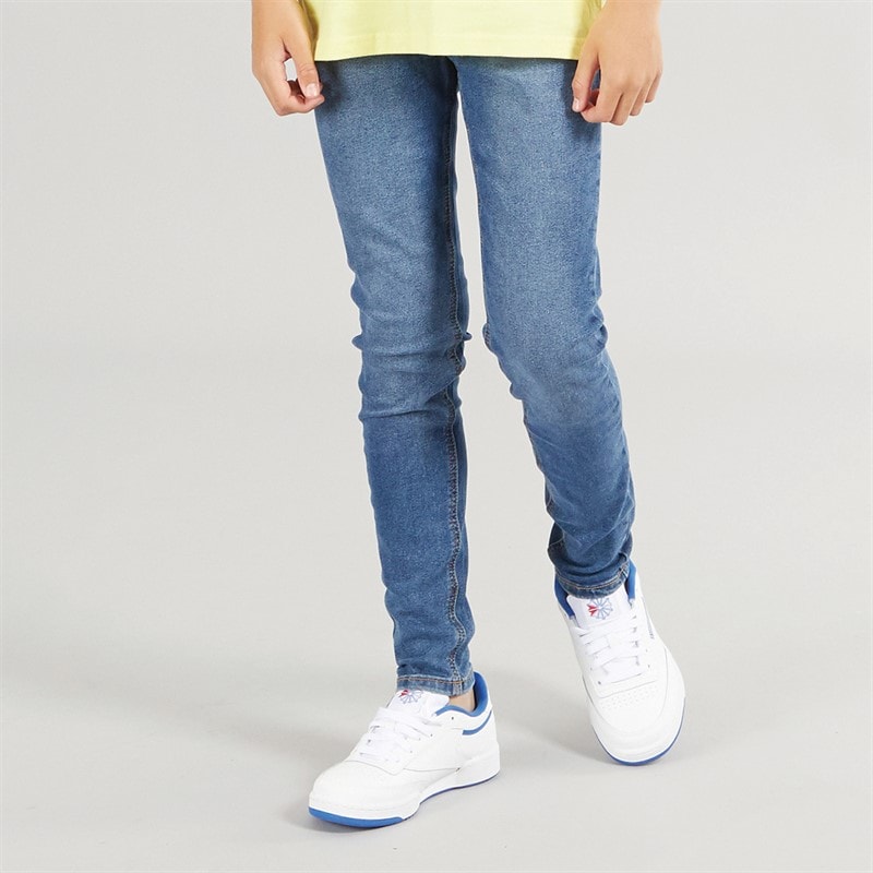 Kangaroo Poo Boys Skinny Fit Jeans Mid Wash - Image 1