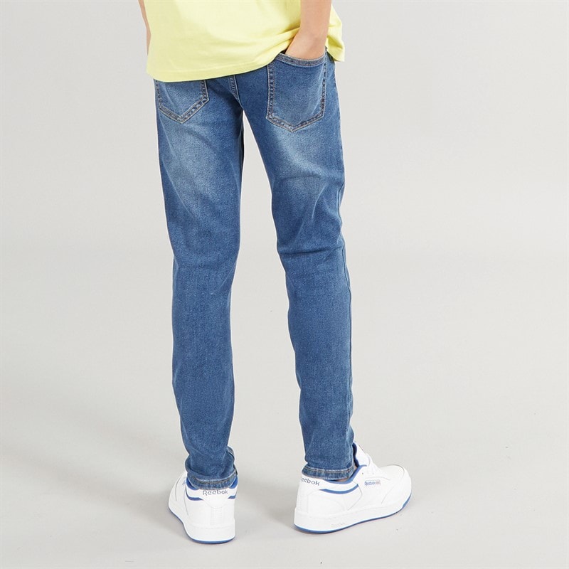 Kangaroo Poo Boys Skinny Fit Jeans Mid Wash - Image 2
