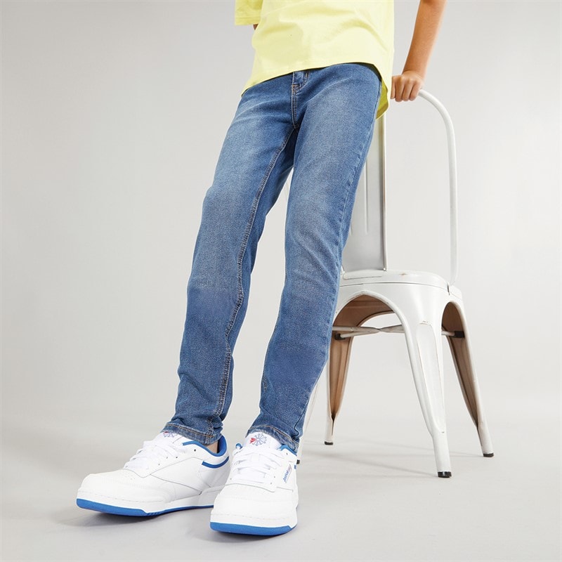 Kangaroo Poo Boys Skinny Fit Jeans Mid Wash - Image 3