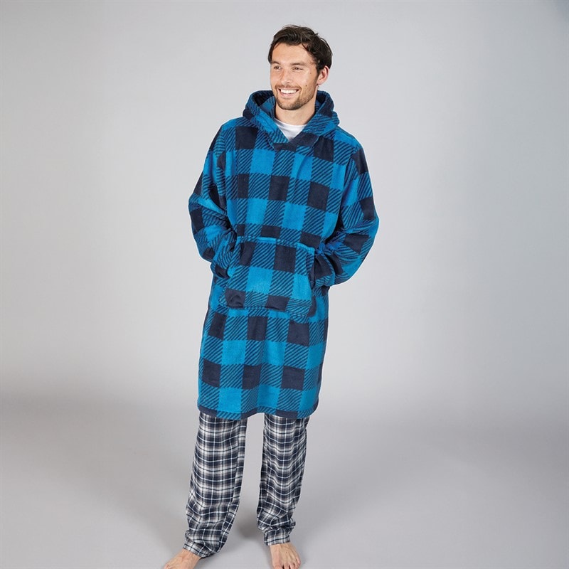 Kangaroo Poo Mens AOP Oversized Blanket Hoodie Multi - Image 4