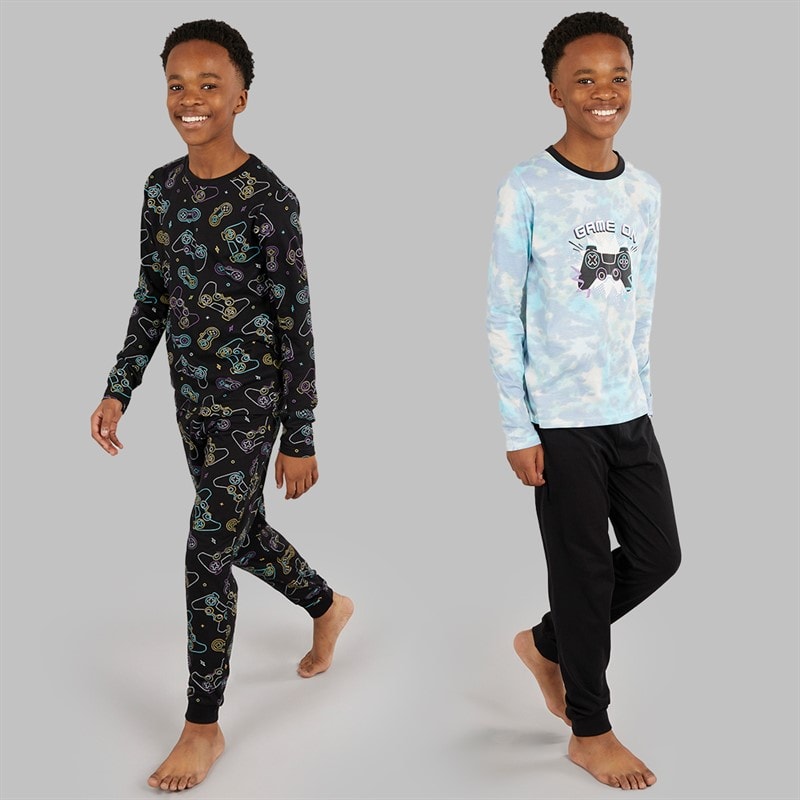 Kangaroo Poo Boys Two Pack Ultimate Gamer Pyjama Sets Multi - Image 1