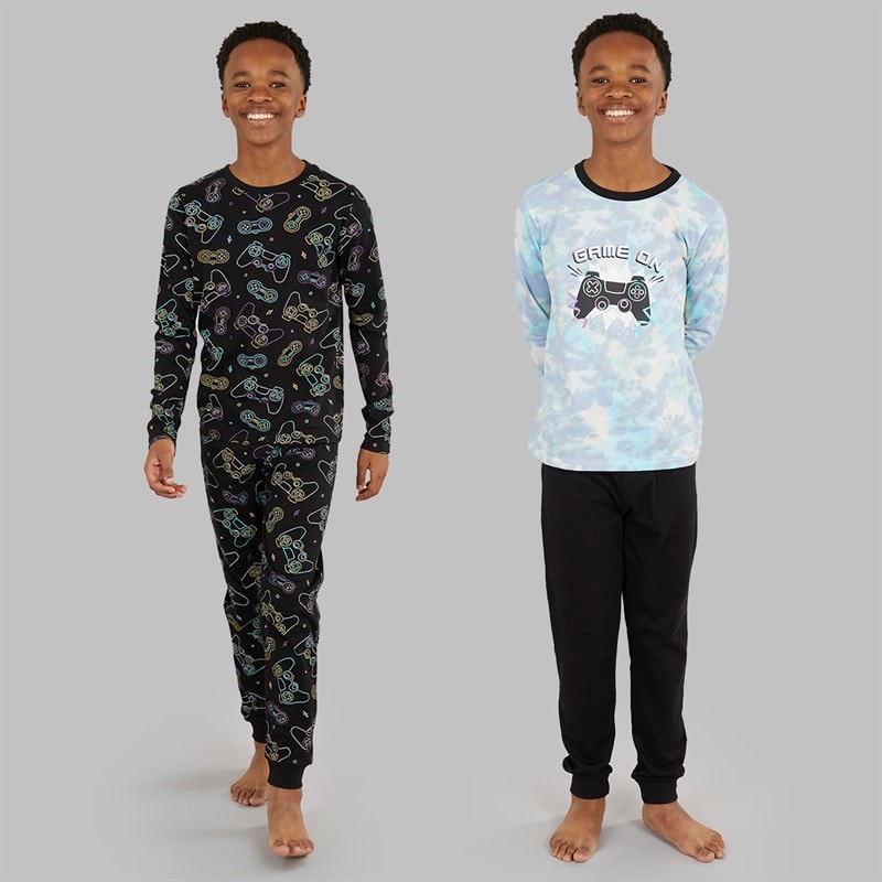 Kangaroo Poo Boys Two Pack Ultimate Gamer Pyjama Sets Multi - Image 3