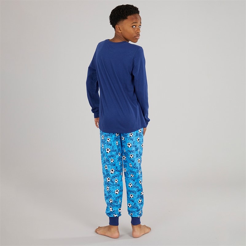 Kangaroo Poo Boys Team Player Pyjama Set Navy - Image 2