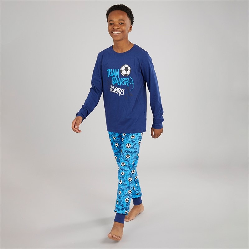 Kangaroo Poo Boys Team Player Pyjama Set Navy - Image 3
