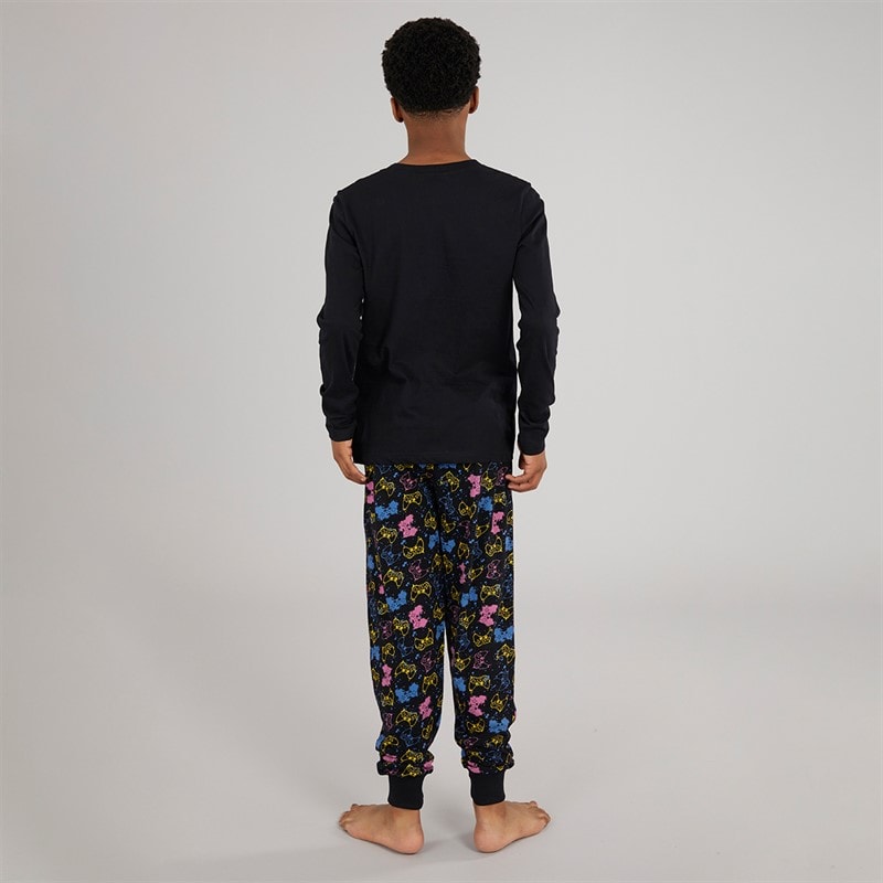 Kangaroo Poo Boys Epic Game Pyjama Set Black - Image 2
