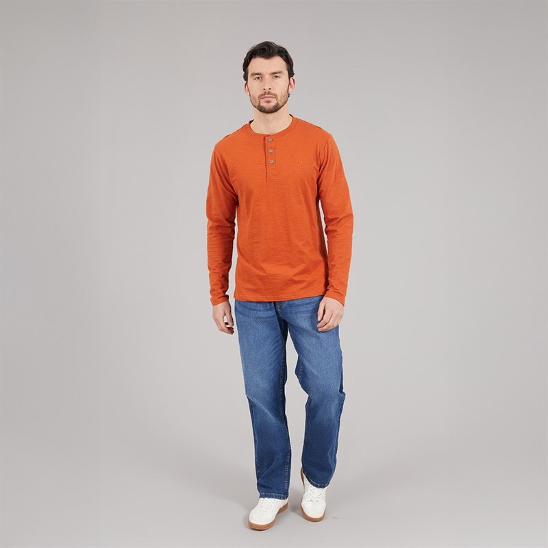 Kangaroo Poo Mens Loose Fit Jeans Mid Wash - Image 4