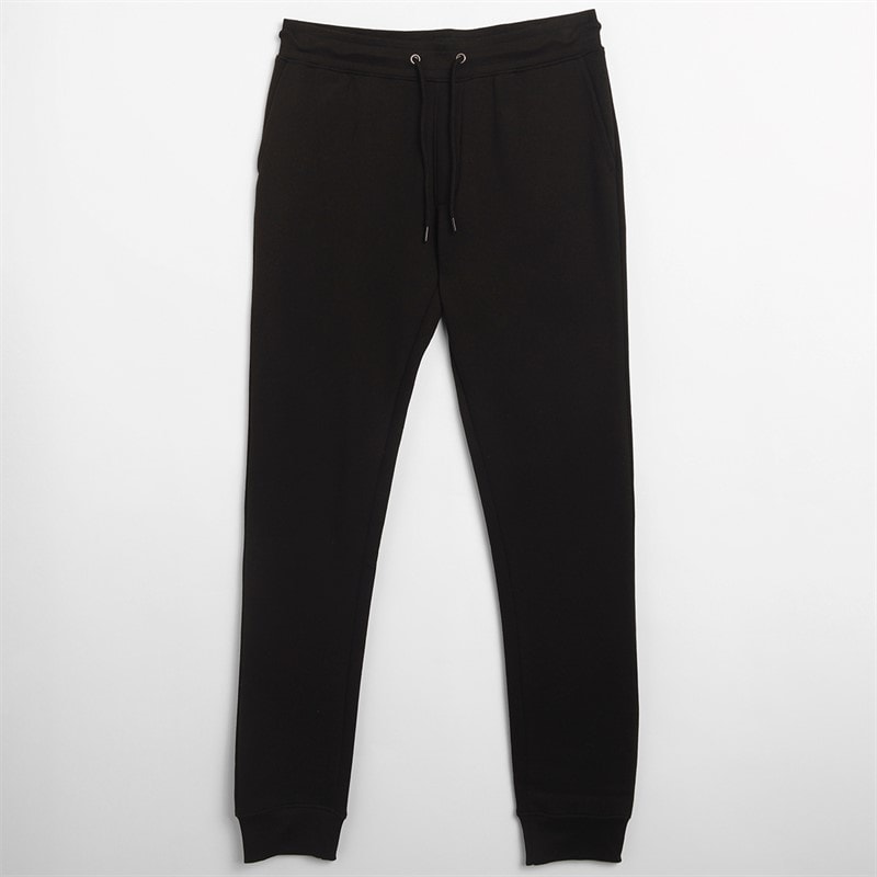Kangaroo Poo Mens Three Pack Regular Fit Cuffed Fleece Joggers Black/Grey Marl/Navy - Image 2
