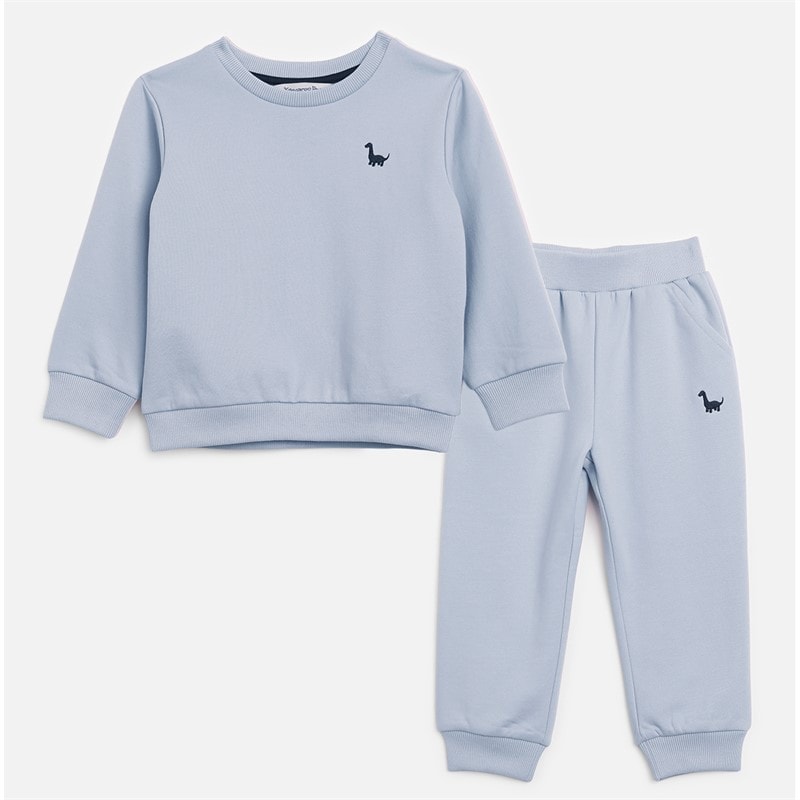 Kangaroo Poo Boys Sweatshirt And Joggers Set Baby Blue - Image 1