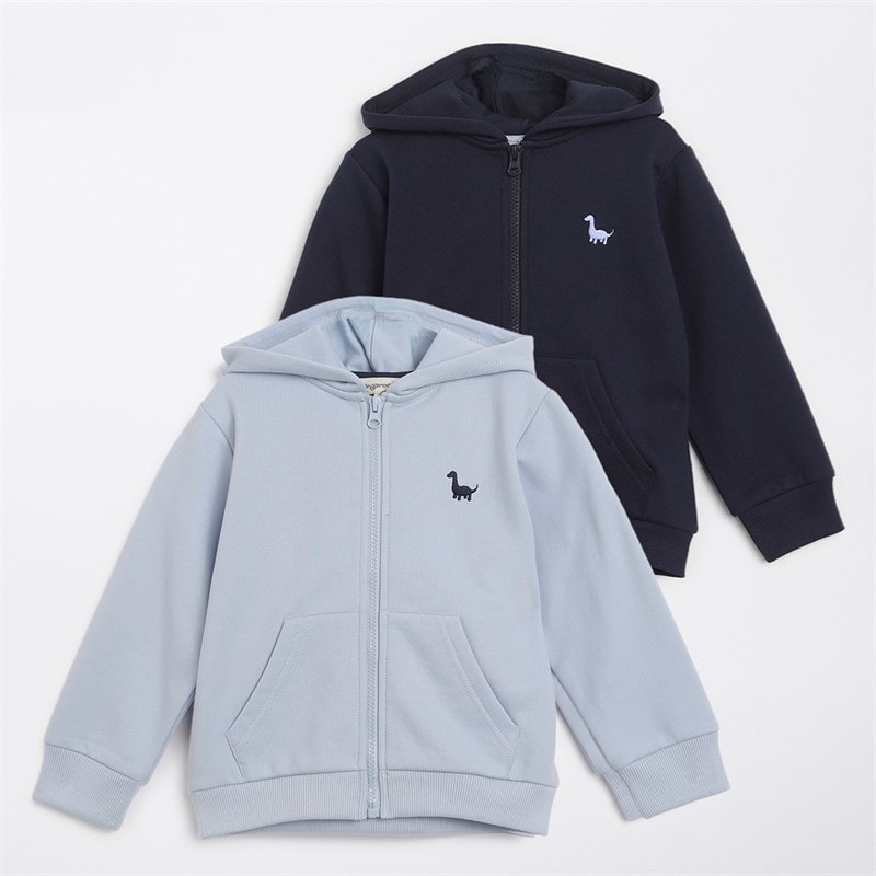 Kangaroo Poo Boys Two Pack Hoodies Navy/Baby Blue