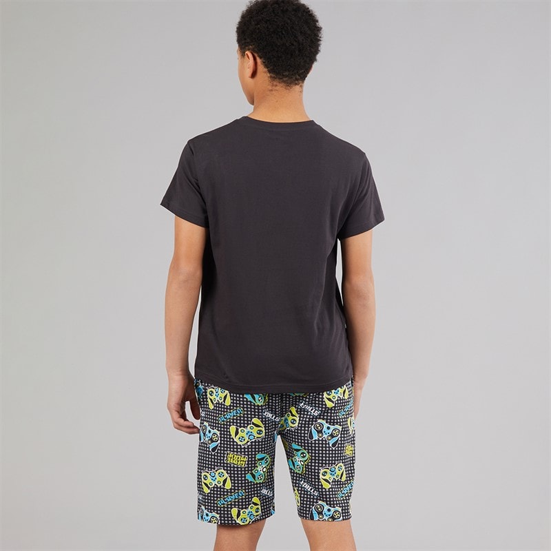 Kangaroo Poo Boys T-Shirt And Shorts PJ Set Multi - Image 2