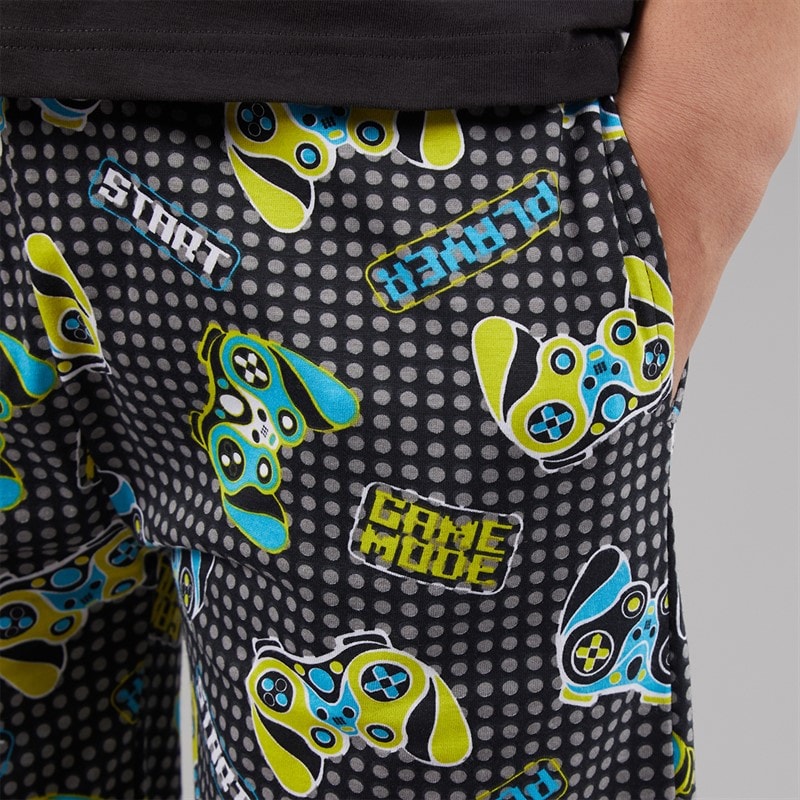 Kangaroo Poo Boys T-Shirt And Shorts PJ Set Multi - Image 5