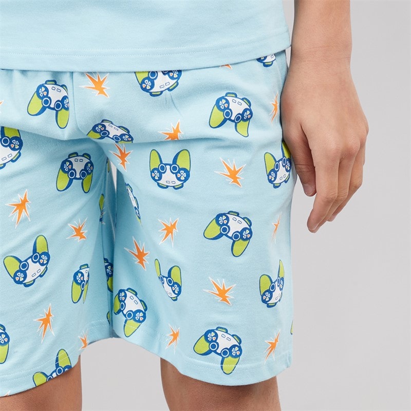 Kangaroo Poo Boys T-Shirt And Shorts Pyjama Set Multi - Image 3