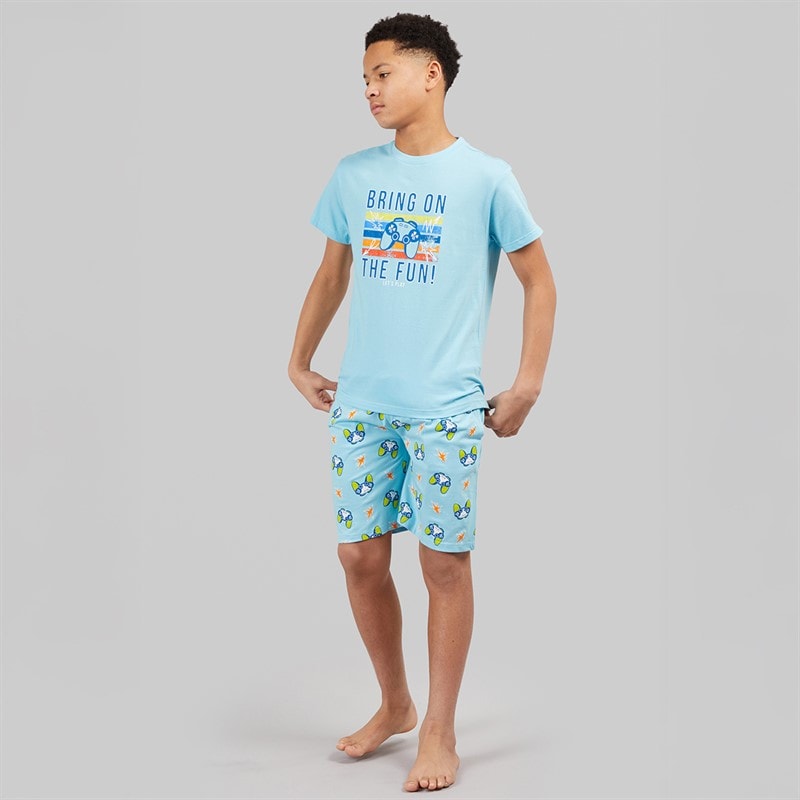 Kangaroo Poo Boys T-Shirt And Shorts Pyjama Set Multi - Image 4