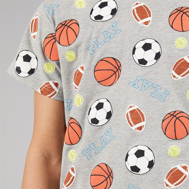 Kangaroo Poo Boys T-Shirt And Shorts PJ Set Multi - Image 3