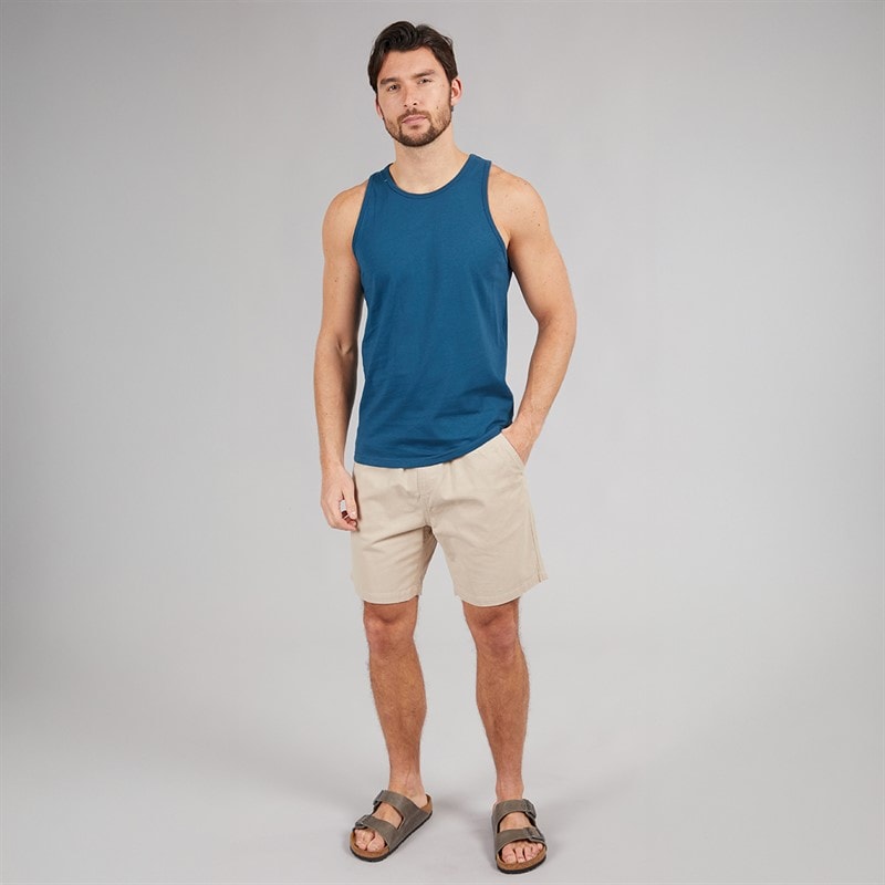 Kangaroo Poo Mens Muscle Back Vest Petrol Navy - Image 3
