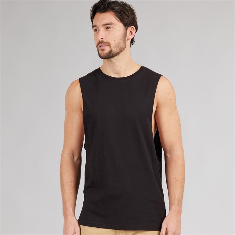 Kangaroo Poo Mens Tank Vest Black - Image 1